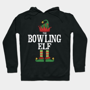 Bowling Elf Matching Family Group Christmas Party Pajamas Hoodie